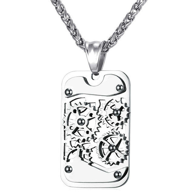 Fidget Gear Pendant Necklace – ESS6 Fashion