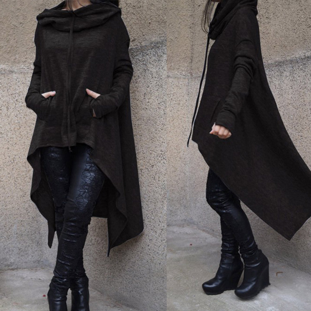 long asymmetrical hoodie