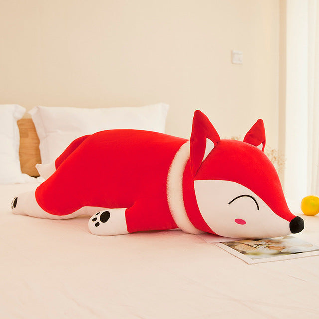 fox plush pillow