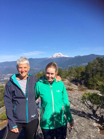 Hikers at Chief Mountain, Squamish BC Canada. Wearing wildkiwi jackets.