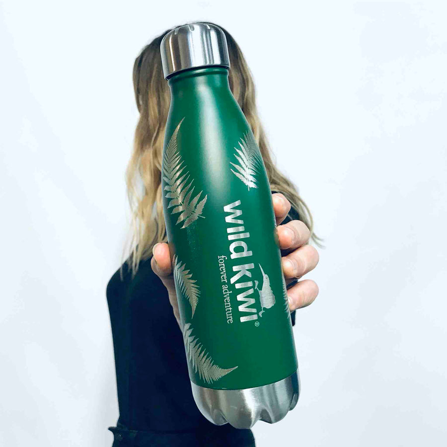 Insulated Drink Bottle-Wild Kiwi-Ideal for Hot or Cold Drinks