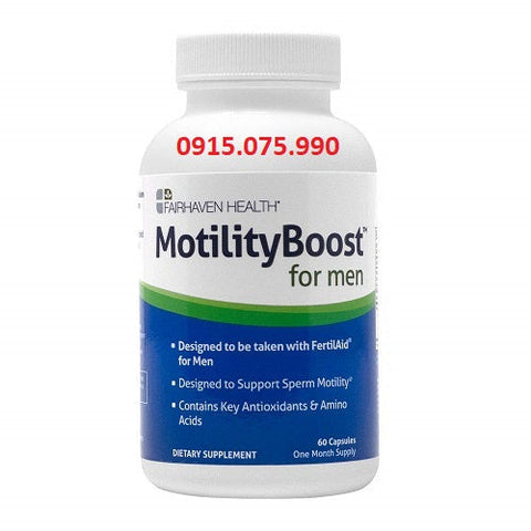Motilityboost tăng khả năng chuyển động của tinh trùng 