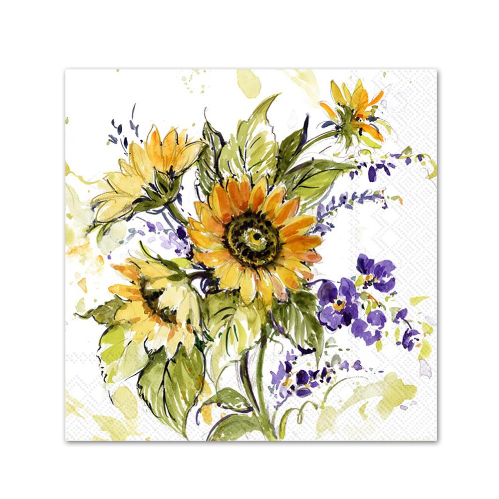 Barb's Garden Paper Luncheon Napkins - Napkins2go