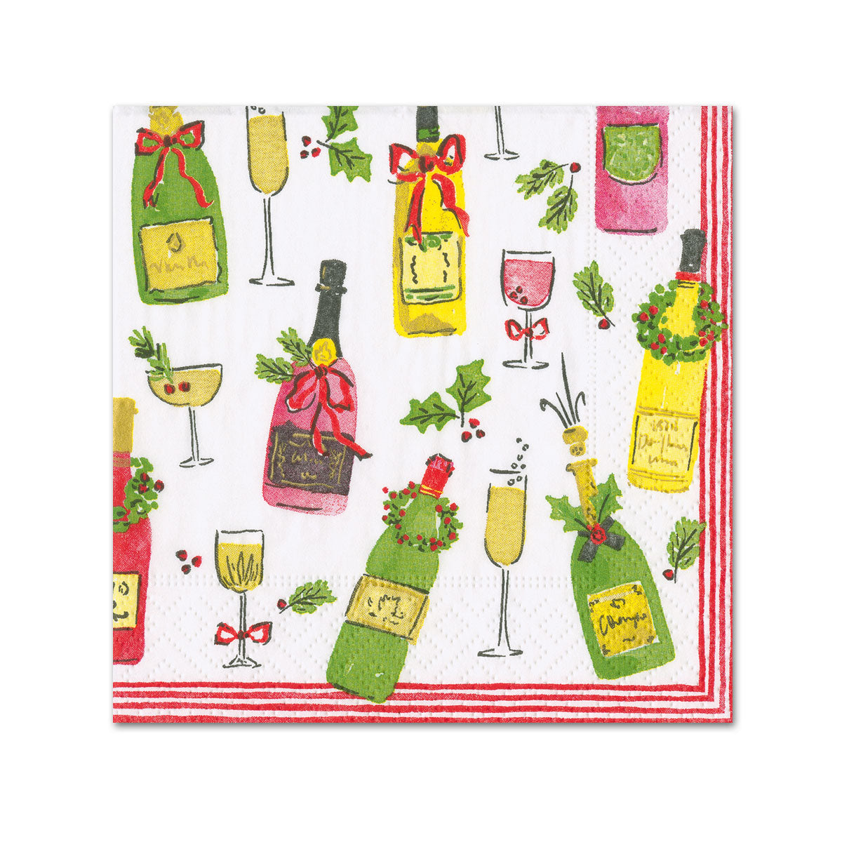 At the Races Boxed Paper Cocktail Napkins - 40 Per Box