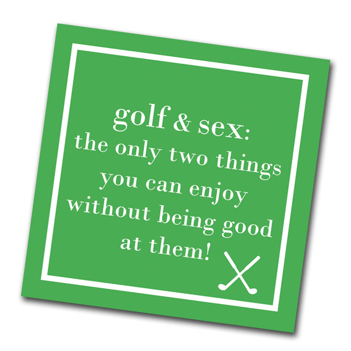 Golf And Sex Funny Cocktail Napkins Napkins2go 