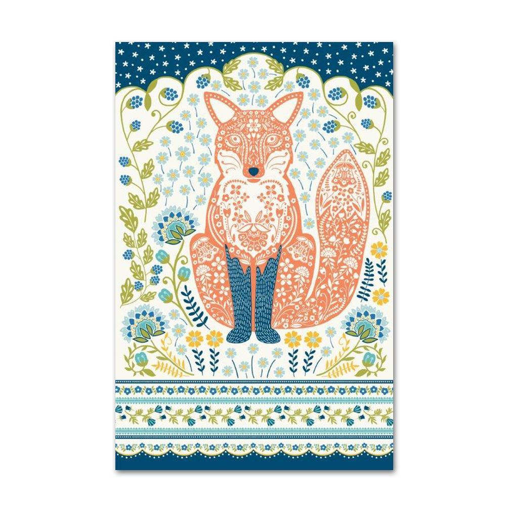 Woodland Bear and Moose Applique Tea Towels