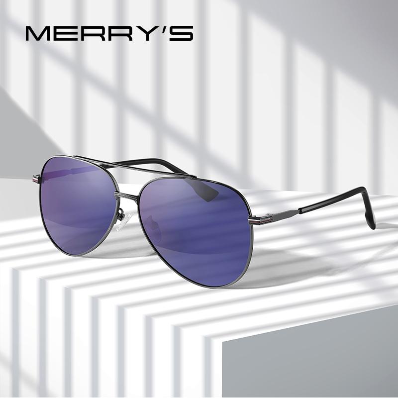 Merrys Design Men Classic Pilot Sunglasses Aviation Frame Hd Polarized Merrys Official Store