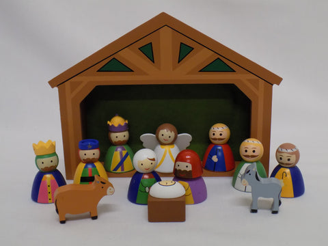 wooden nativity set for toddlers