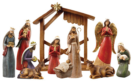 Resin Nativity Set with Stable – Liverpool Cathedral