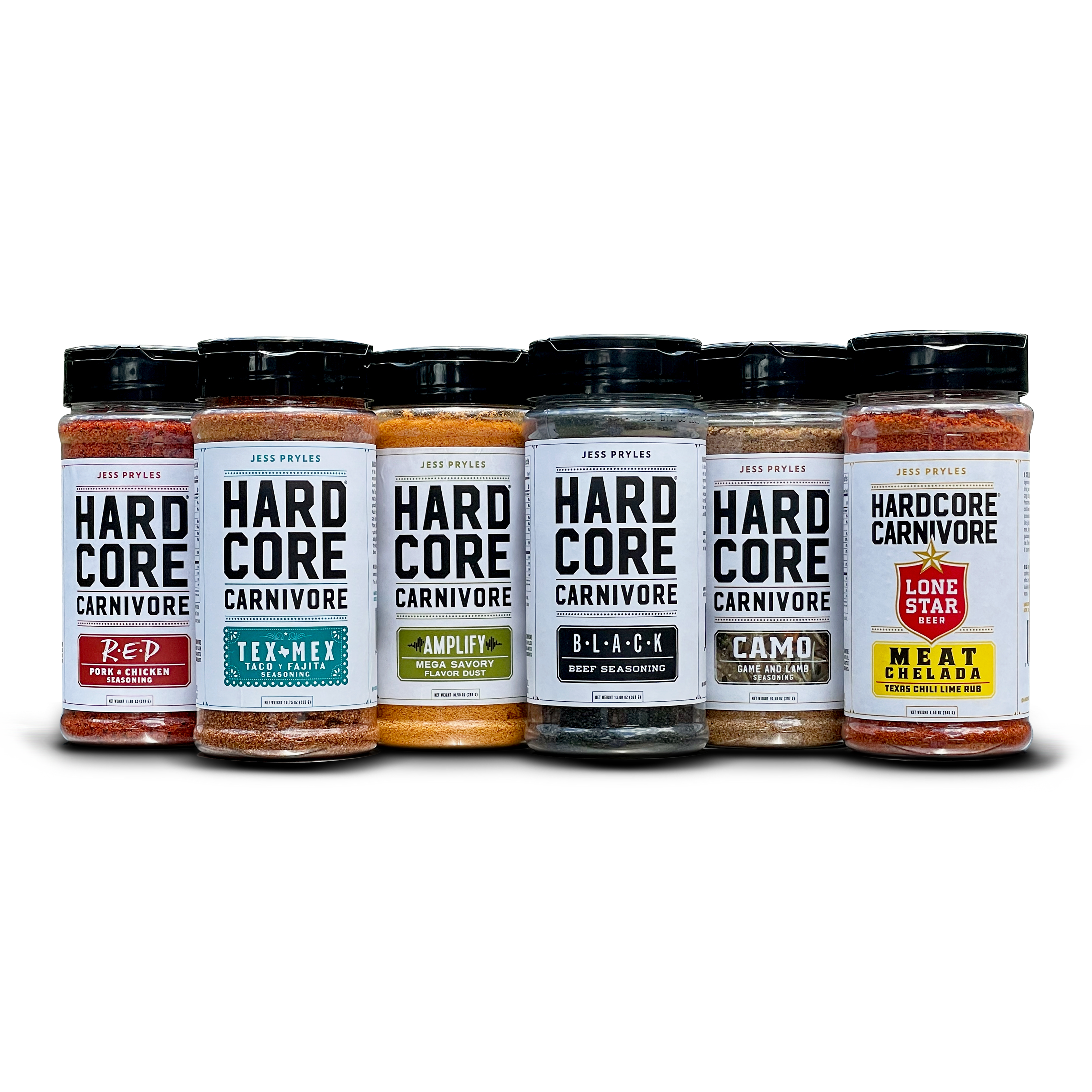 BIG SIX: Hardcore Carnivore Rub Shaker Multi Pack