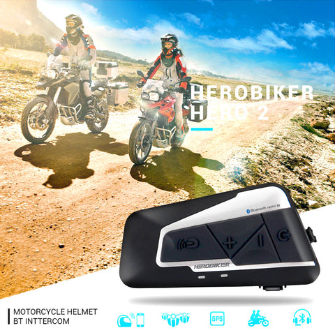 HEROBIKER™ Bluetooth Intercom 2 Riders Headset