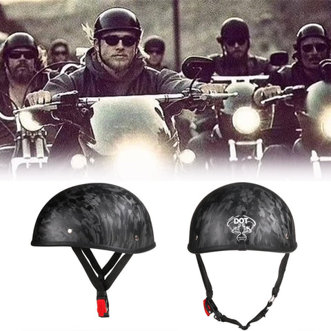 Carbon Fiber Low Profile SOA Style Beanie Helmet