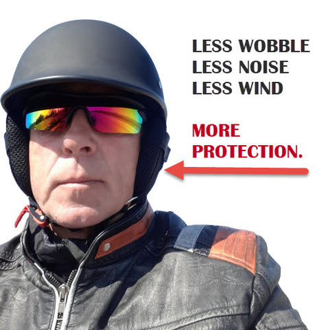 protective ear muffs for open helmet