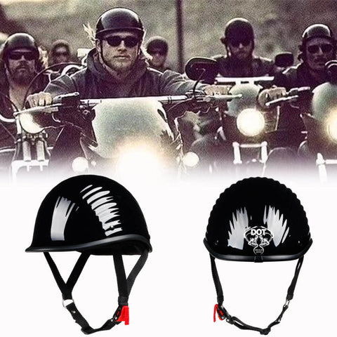Strongest Lightest Gloss Black Fiber Wave Open Beanie Helmet