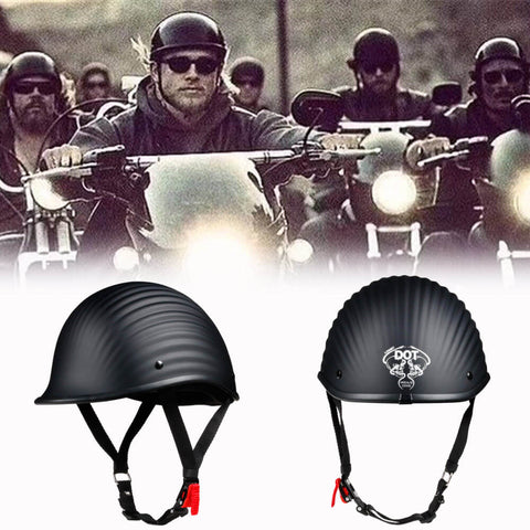 Strongest Lightest Matte Black Fiber Wave Open Helmet