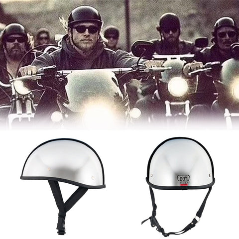 Smallest Lightest SOA Style Beanie Helmet / Chrome