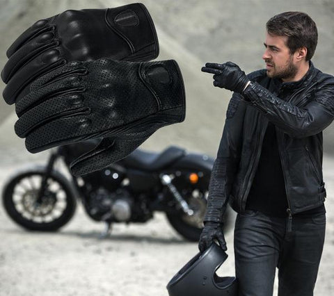 Premium Goatskin Motorbike Gloves