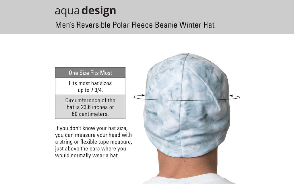Mens Fleece Beanie Hat Size Chart