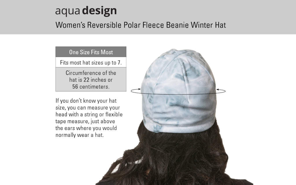 Women's Fleece Hat Size Chart