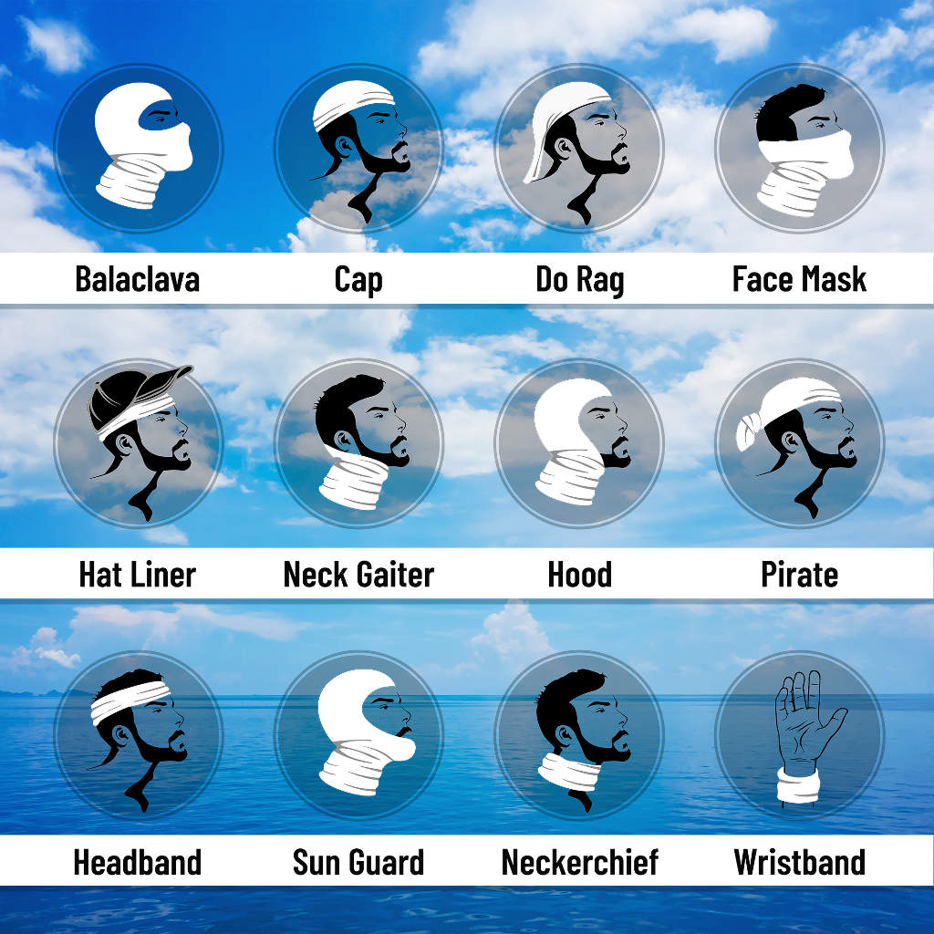 Aqua Design 12 Ways To Wear Mens Neck Gaiter