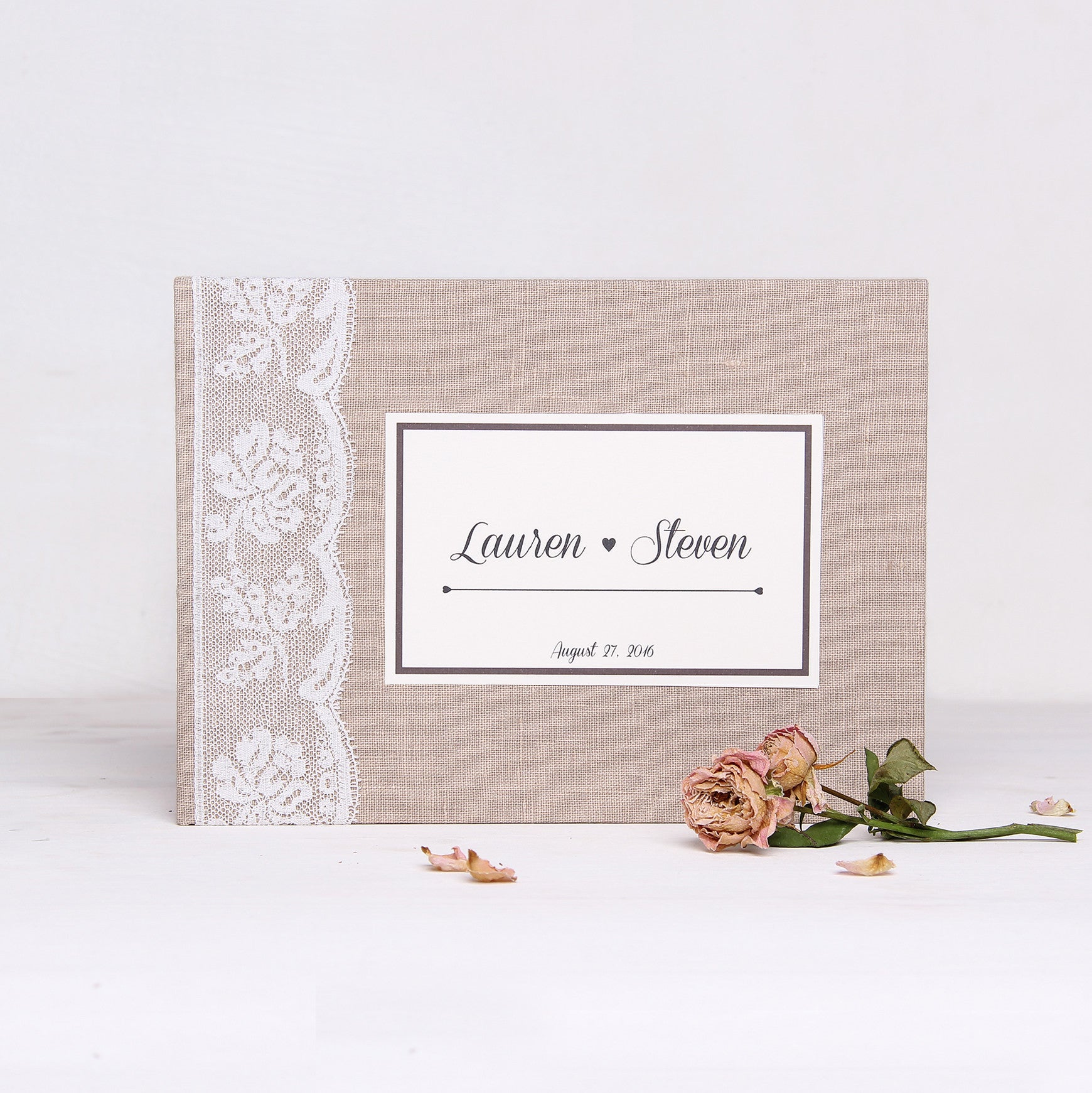 Instant Wedding Guest Book Album Instax Rustic with Light ...