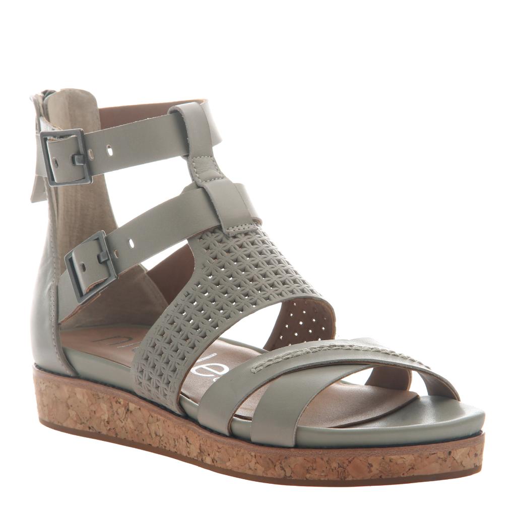 janna perforated wedge sandal