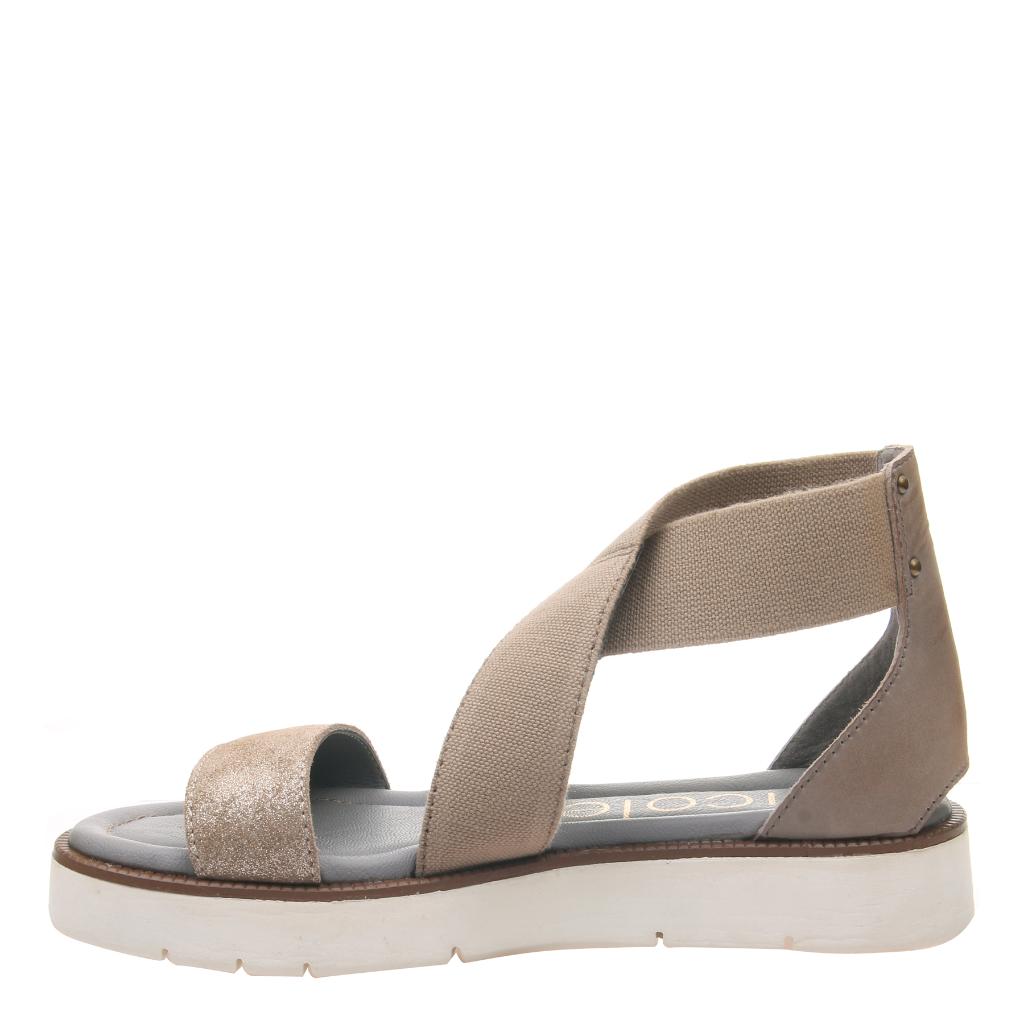 Karla in Taupe Flat Sandals | Women's 