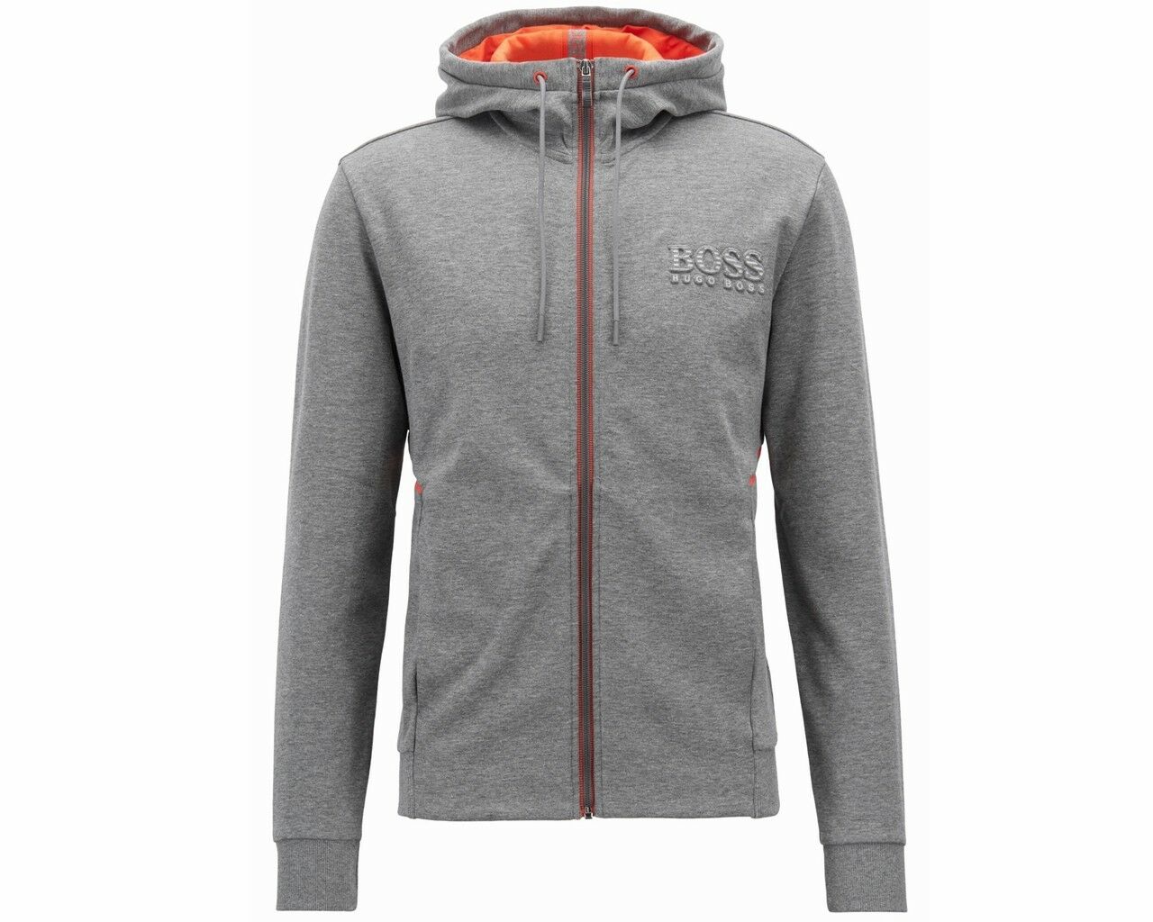 hugo boss hooded sweatshirt with logo 