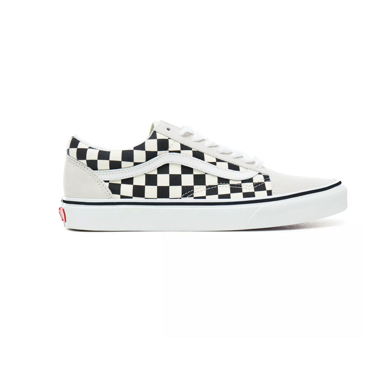 vans old skool checkerboard white