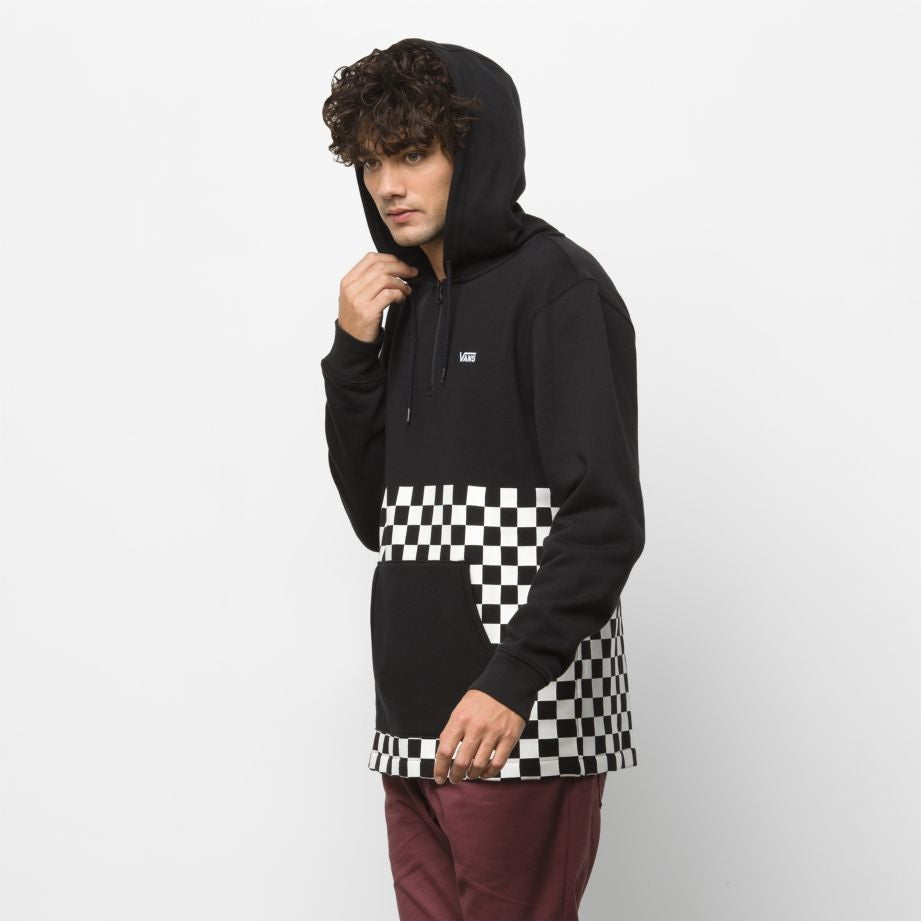 vans checkerboard zip hoodie