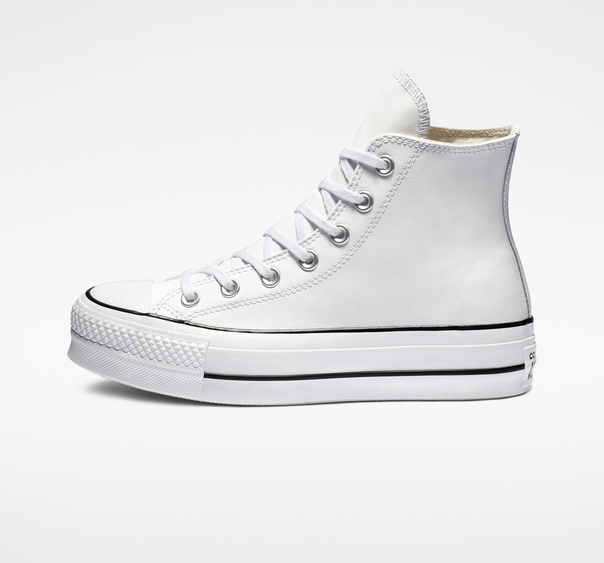 chuck taylor all star lift leather high top black