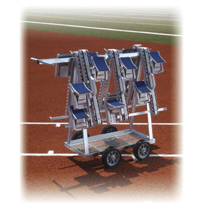 Heavy Duty Starting Block Cart - 4Throws.com - Track Starting Blocks