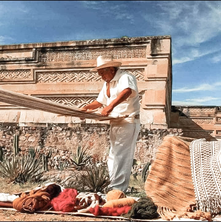 arturo with back strap loom