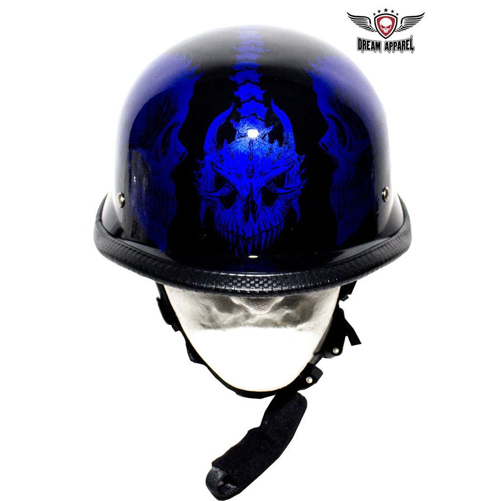 Blue Skull Novelty Helmet – B&S Motorcycle Store "Motorcycle Stuff