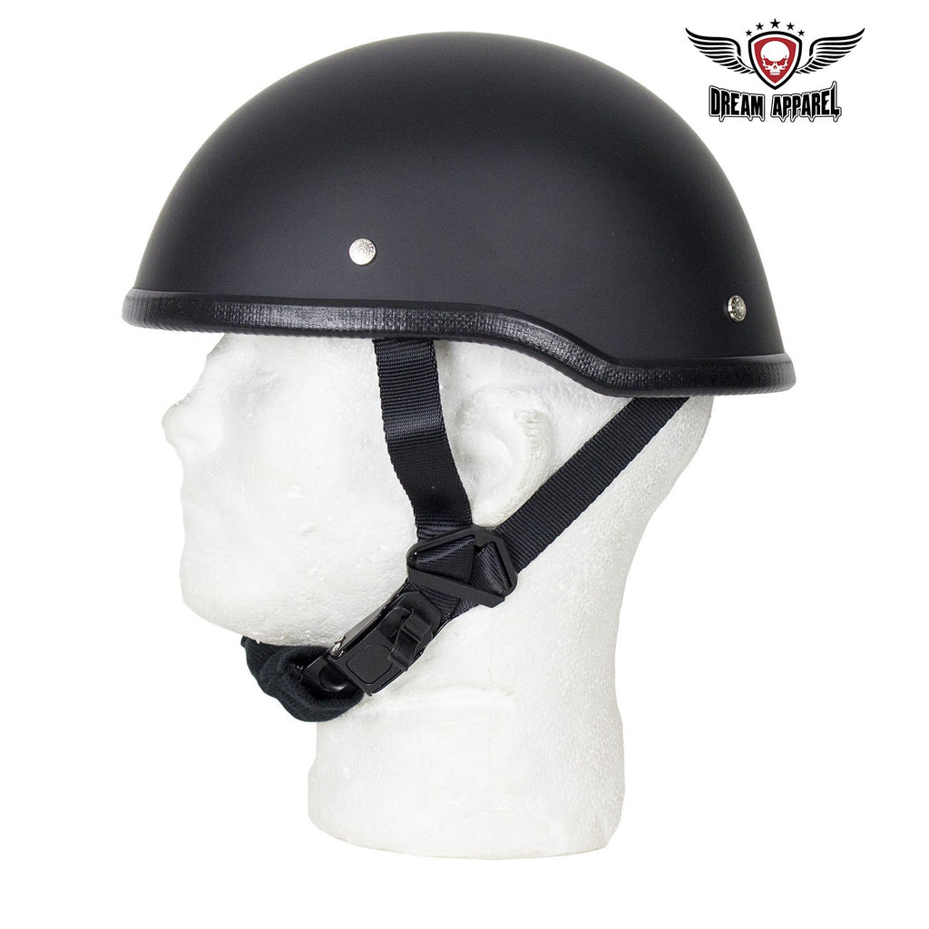 Flat Black Motorcycle Novelty Skull Cap Helmet – B&S Motorcycle Store