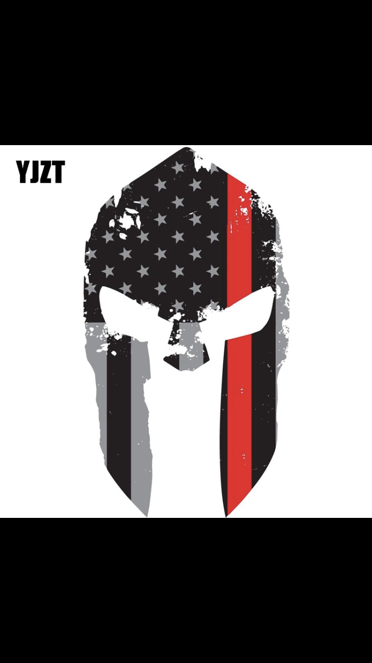Red Or Blue Stripe Punisher Decal