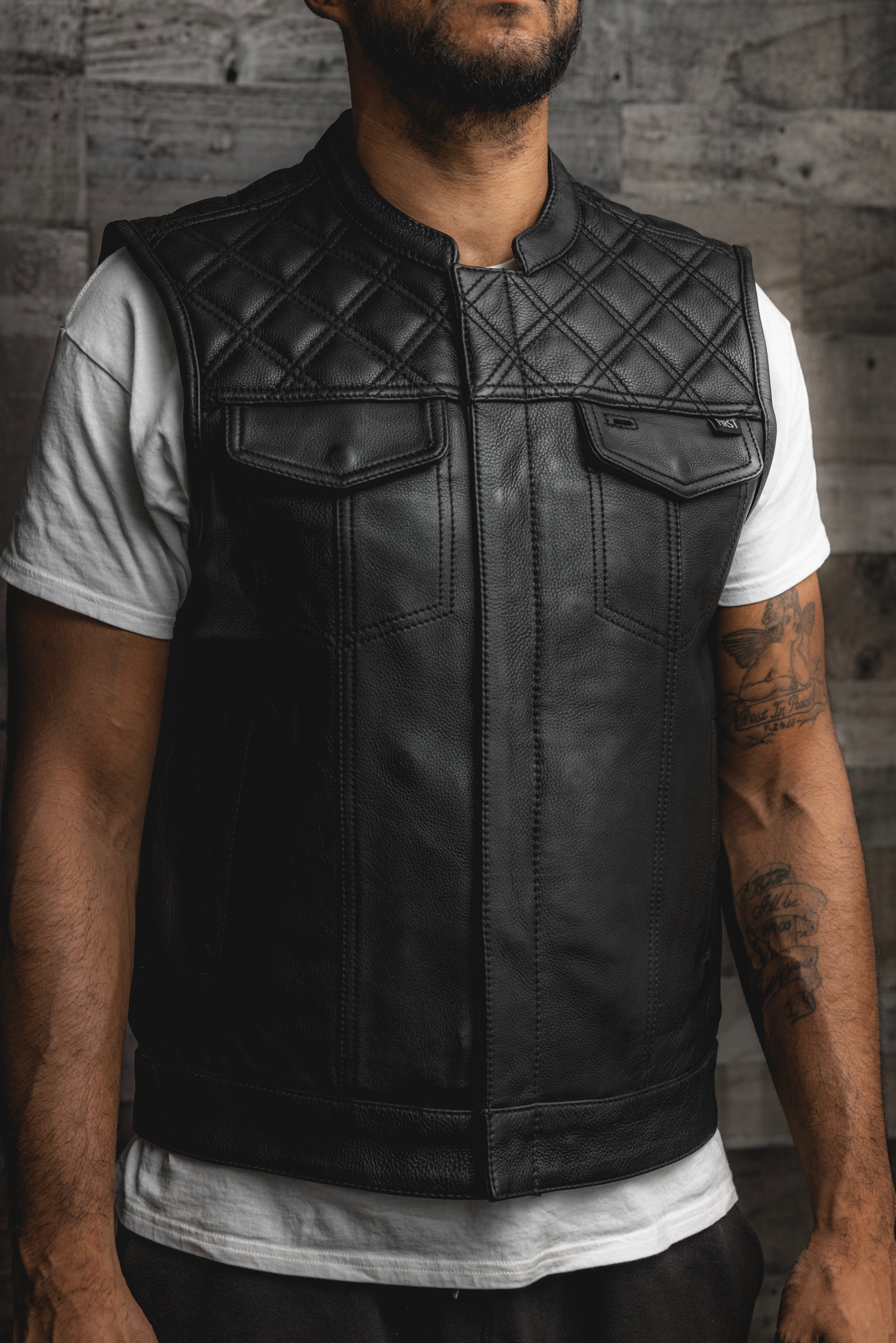 FMCo Men's Signature Leather Vest – First Manufacturing Company