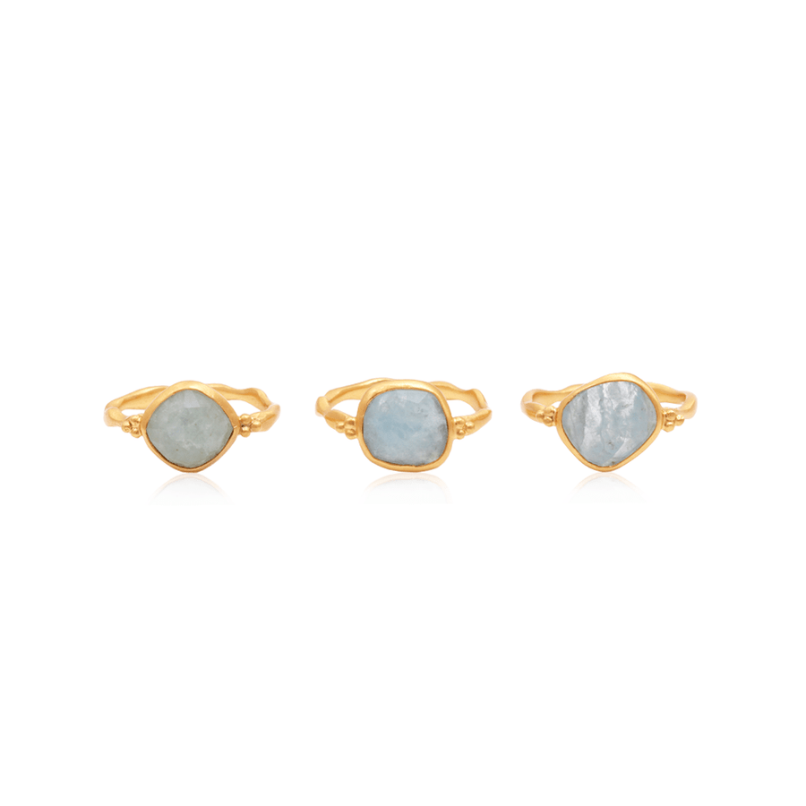 Tear of Joy Ring • Aquamarine – Anandasoul