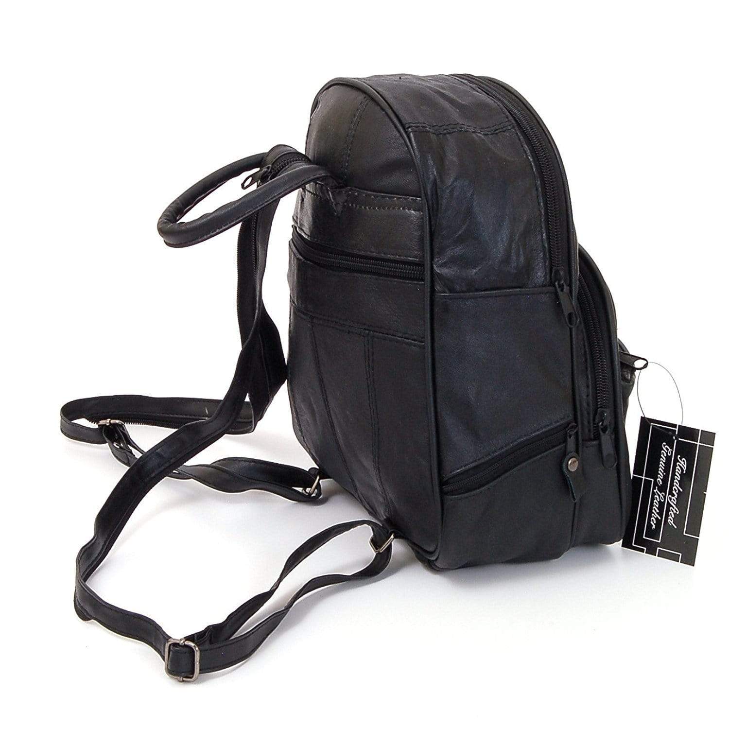 DAKOTA Leather Backpack Purse Mid Size & Convertible Strap Sling Bag O – Improving Lifestyles