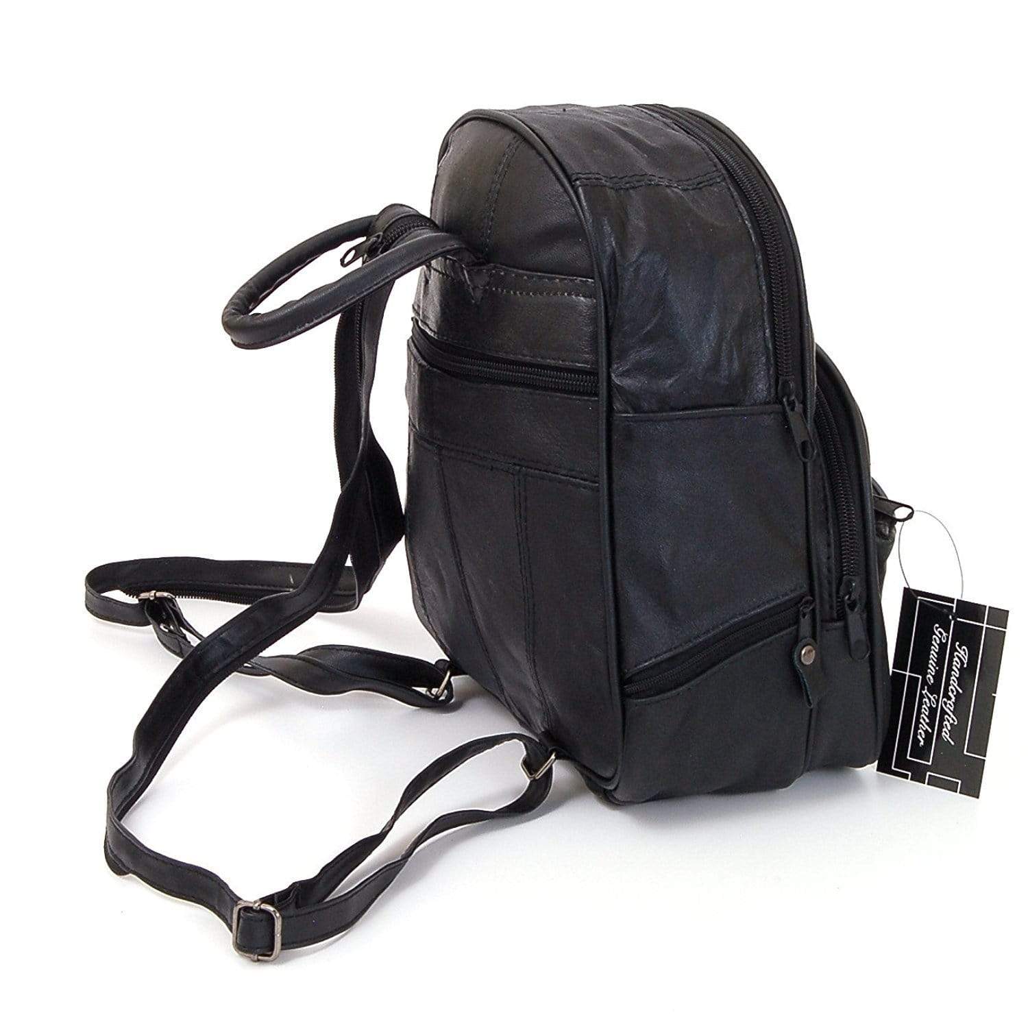 DAKOTA Leather Backpack Purse Mid Size & Convertible Strap Sling Bag O ...