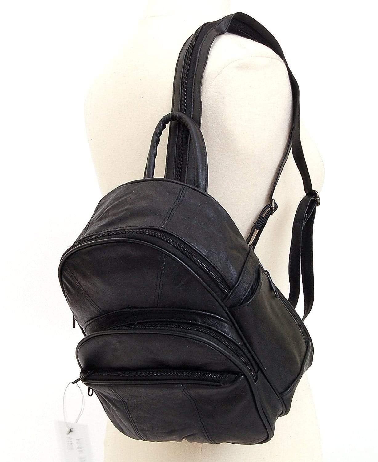 DAKOTA Leather Backpack Purse Mid Size & Convertible Strap Sling Bag O – Improving Lifestyles