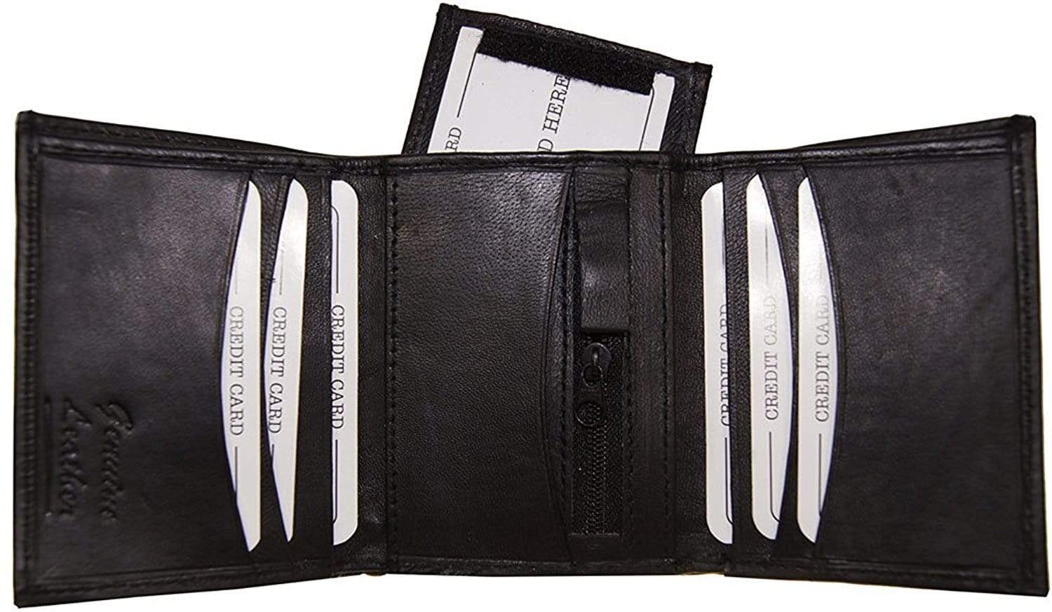 Leather Trifold Wallet with Velcro | Improving Lifestyles