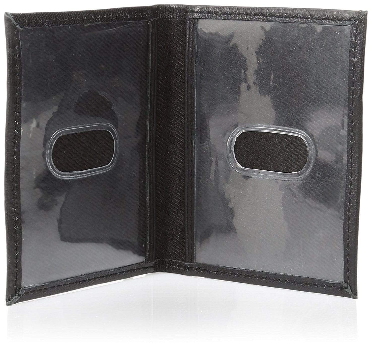 LOGAN Leather Bifold Dual Window ID Card Holder - Improving Lifestyles