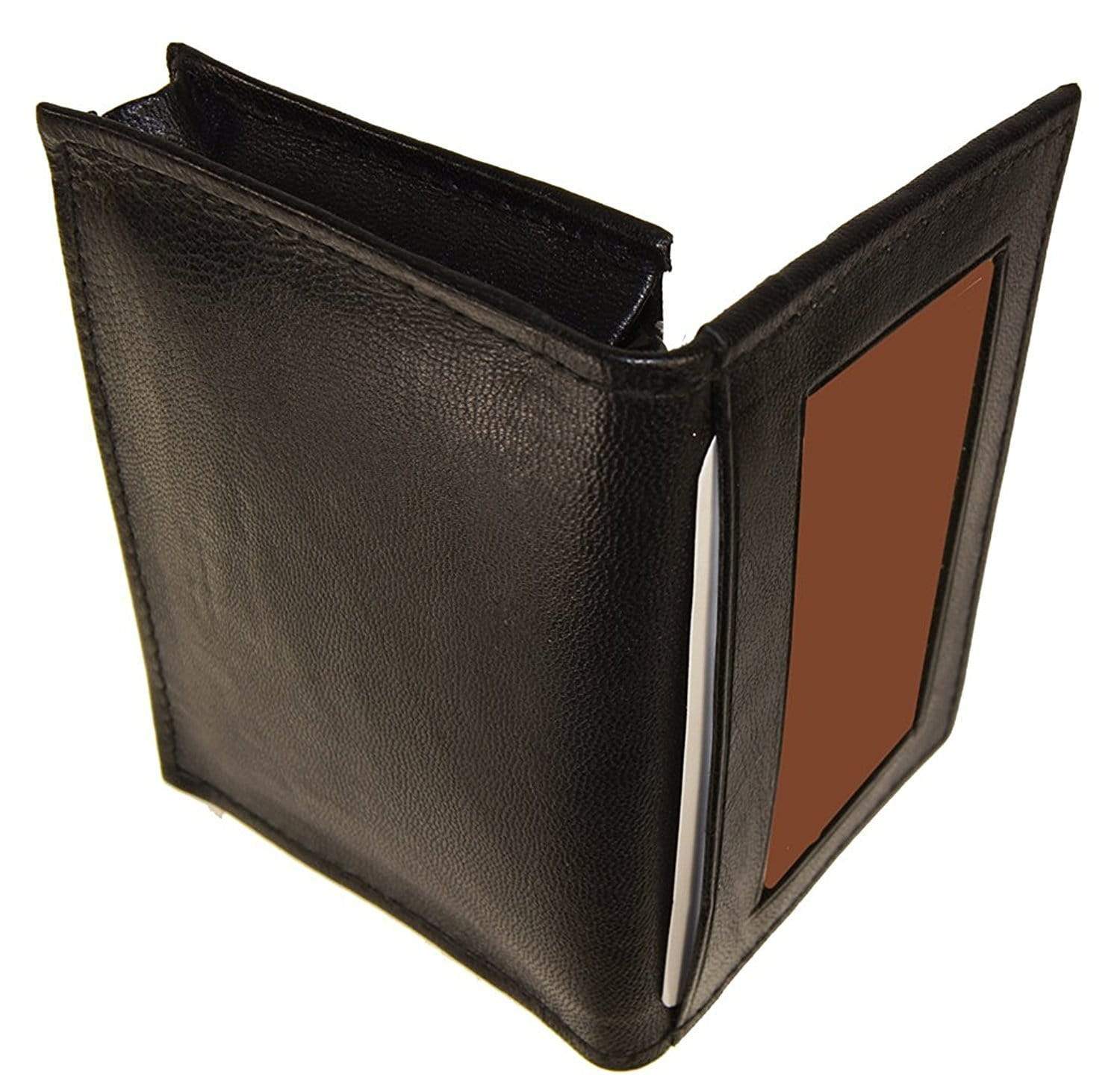 NOAH Leather Expandable Gusset Credit/Business Card Holder Outside Window ID - Improving Lifestyles
