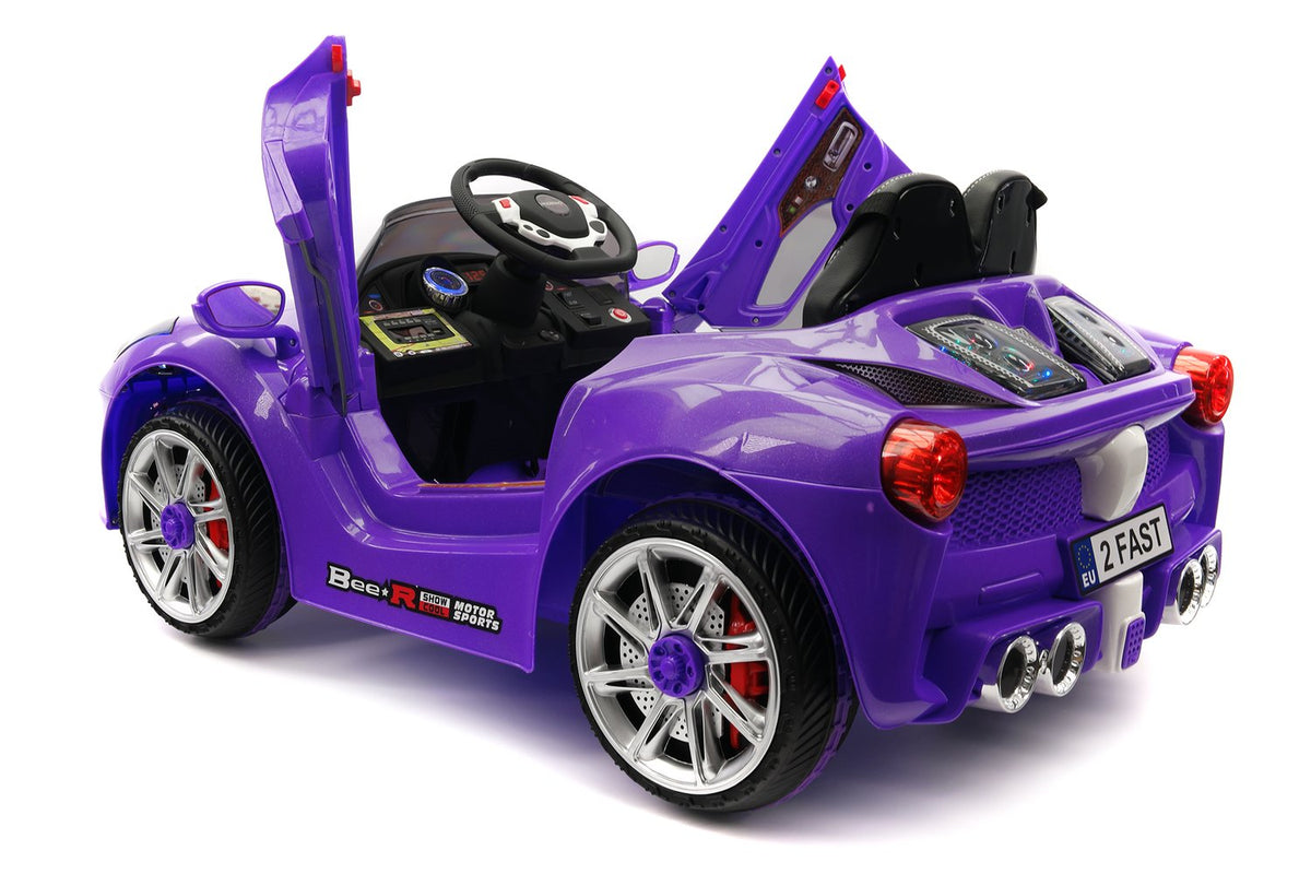 purple ride on car