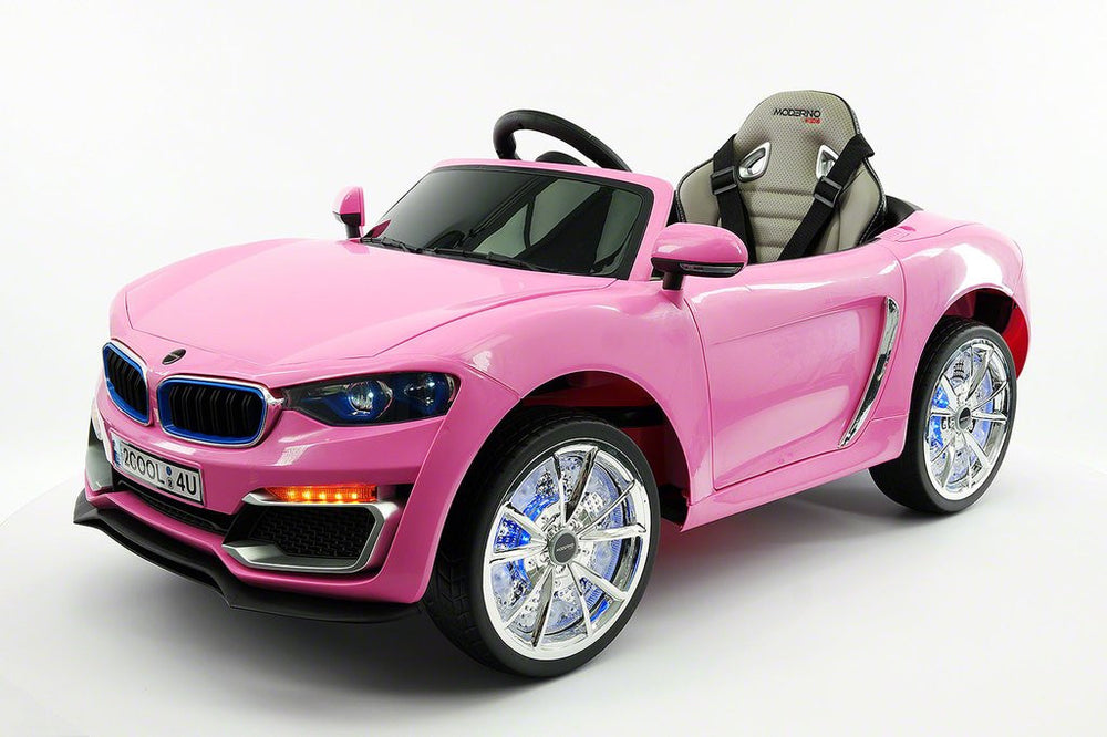 pink bmw electric car