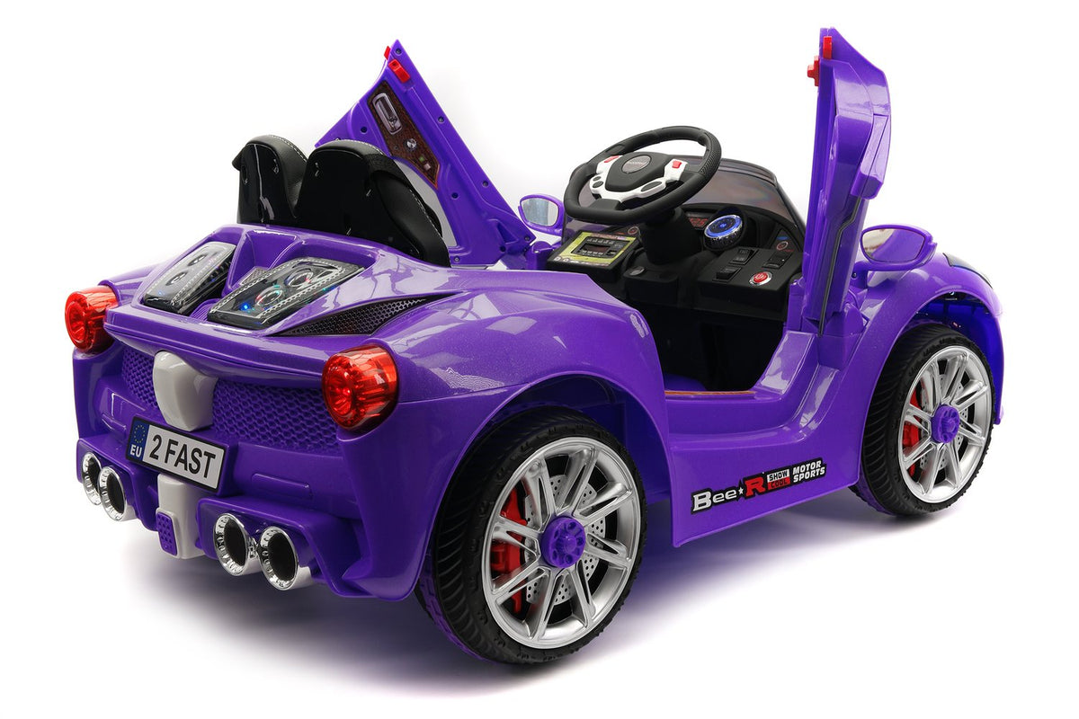 purple ride on car