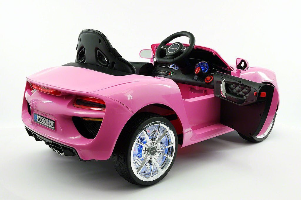 pink bmw electric car