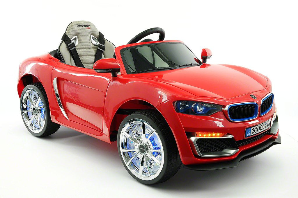 2021 BMW Racer Style Kids Electric Ride-On Car 12V Power Leather Seats