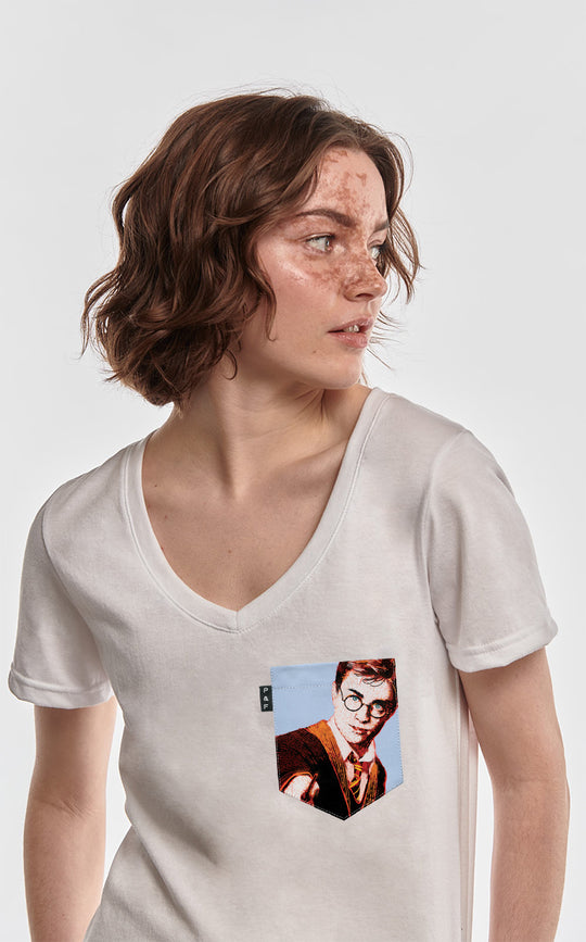 T-shirt Col V Femme Wax